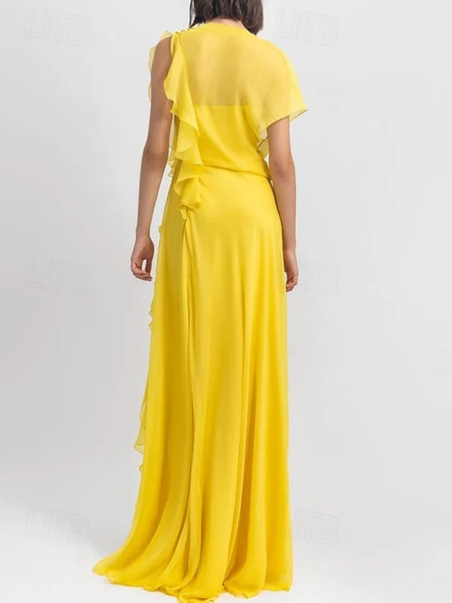 Elegant Dress of the Mother A-Line Vintage Ruffles Bride FashionChic