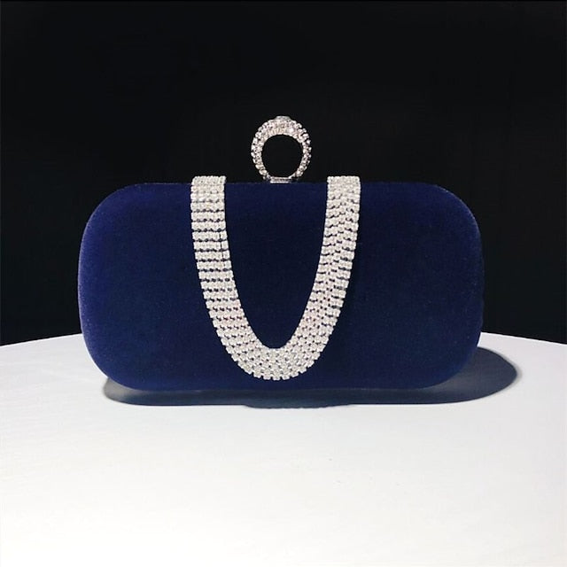 Bags Bag Women's Wristlet Velvet Evening Clutch FashionChic