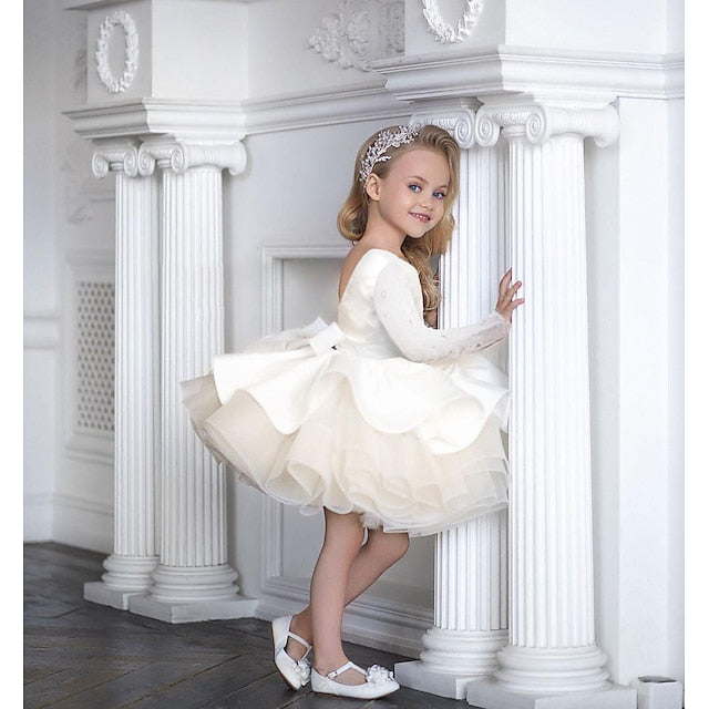 Sleeve Sequin Fall Summer Girls' Spring 3D Dress Long FashionChic