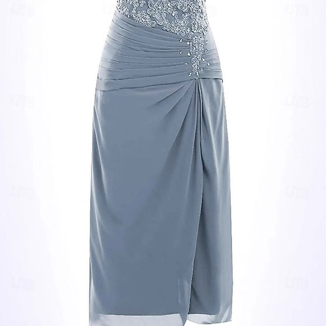 Simple Mermaid Mother Trumpet the Crew Bride Elegant of / Dress FashionChic