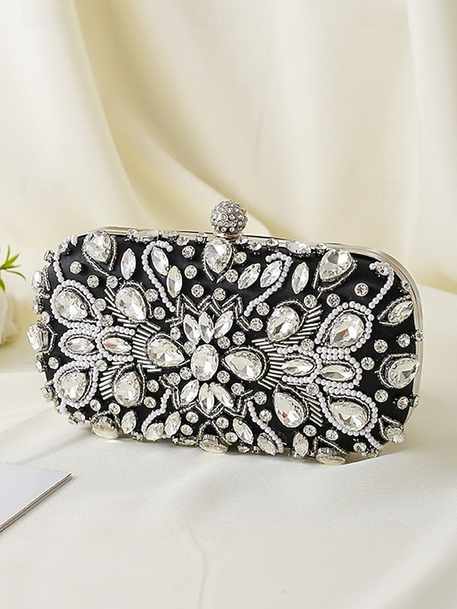 Bag Women's Clutch Crystal-Embellished FashionChic