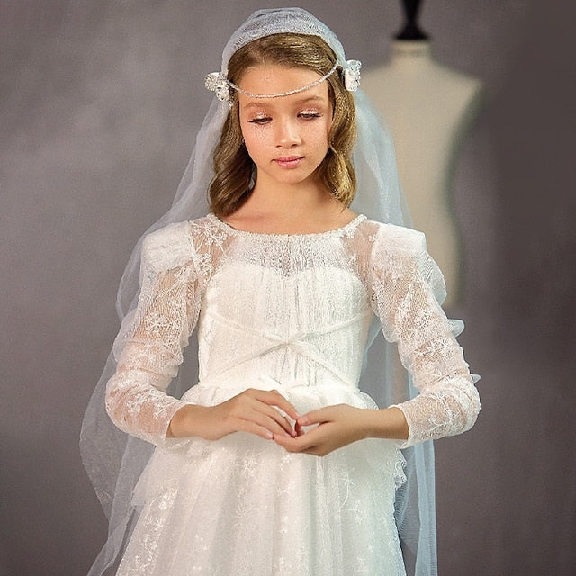 Dress Girl Girls' Princess First Gown Formal Flower FashionChic