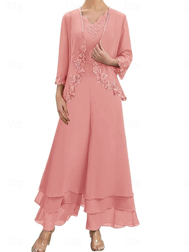 Mother Sets Elegant Bride Dress of the Guest Wedding FashionChic