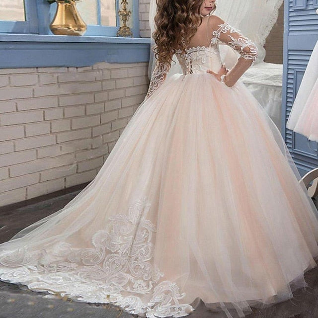 Dress Girls' Flower Princess First Girl Communion FashionChic