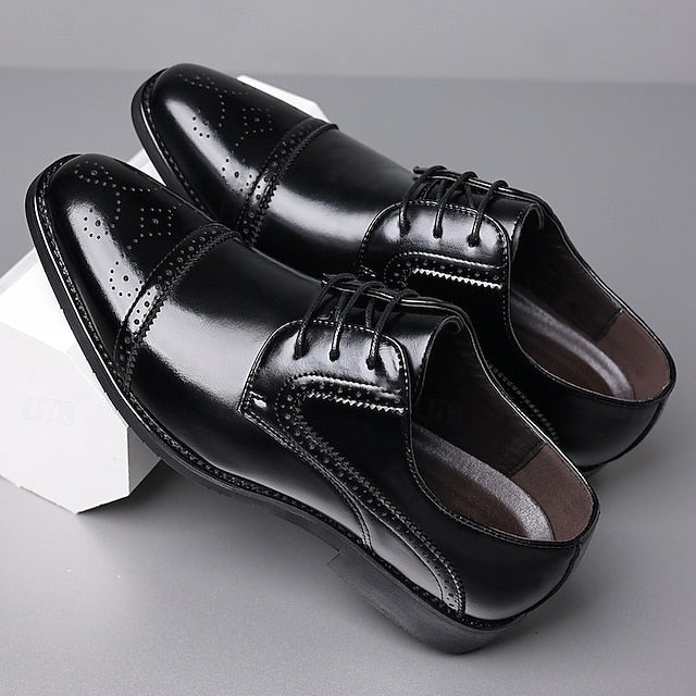 Shoes Color-Blocked White Men's and Dress Black with FashionChic