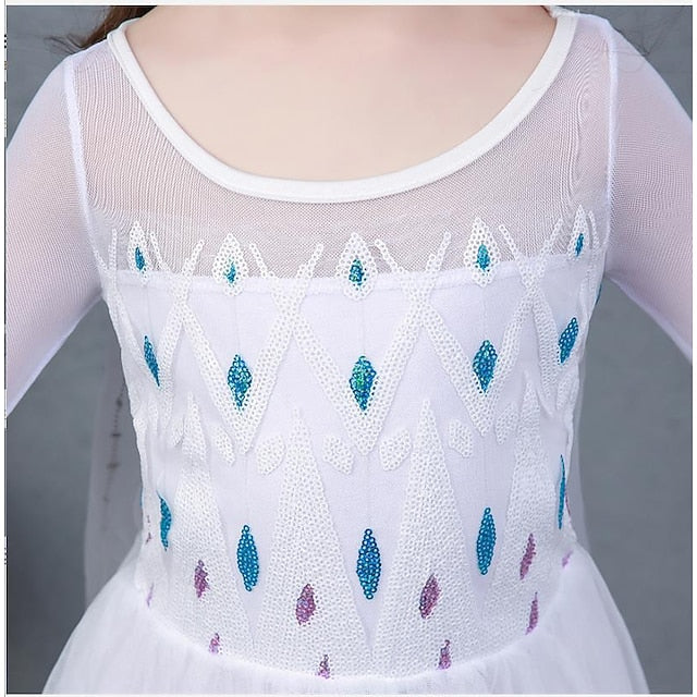 Elsa Princess Cosplay Flower Girl Dress Movie Girls' FashionChic