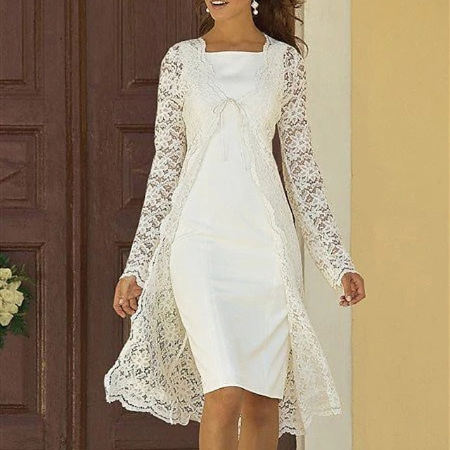 Dress the Bride Beach Mother Sheath of Piece Two Wedding FashionChic