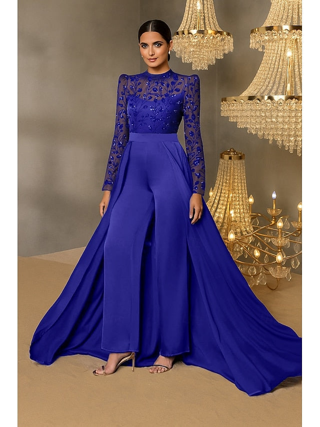 Bride of Beaeded Applique the / Jumpsuit Lace Pantsuit Mother FashionChic