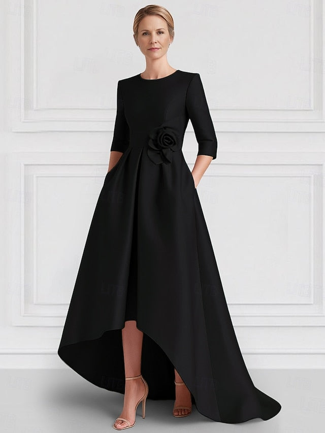 Formal Elegant Wedding Gown Dress Asymmetrical A-Line Evening FashionChic