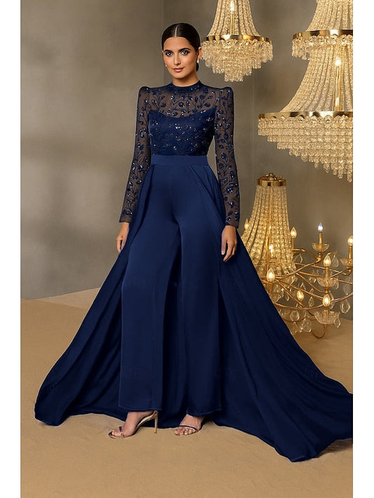 Bride of Beaeded Applique the / Jumpsuit Lace Pantsuit Mother FashionChic