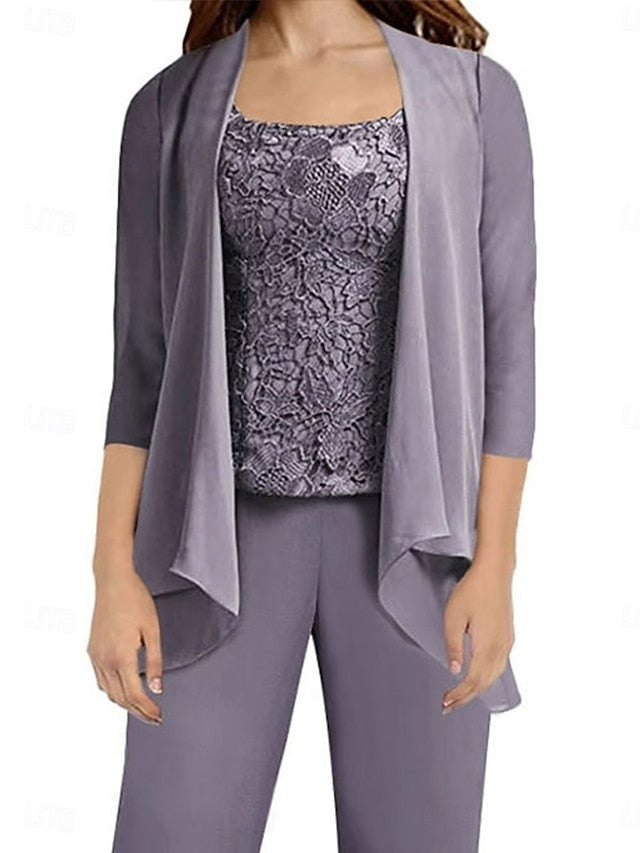 Guest Pantsuit Dress Wedding the Bride of Simple Mother Elegant FashionChic