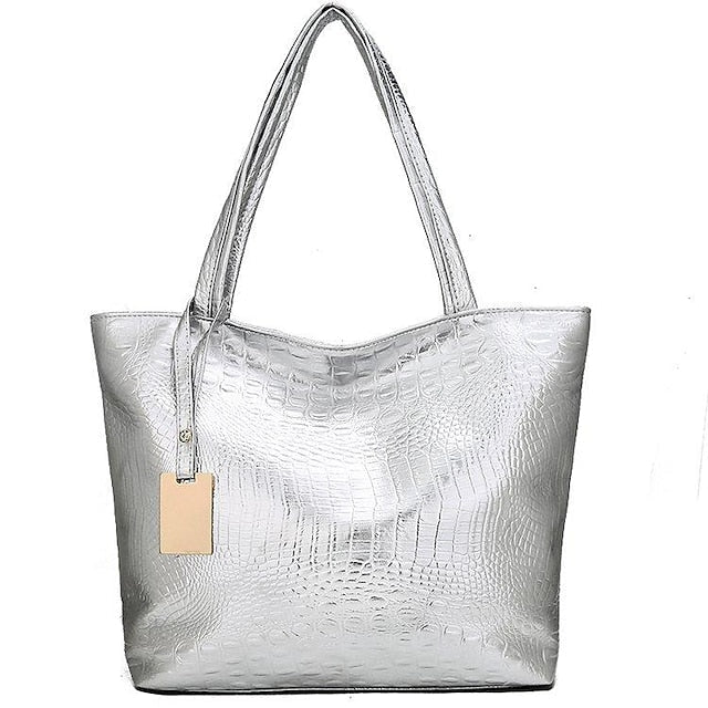 Shoulder Leather Tote Women's Nylon PU Bag Outdoor FashionChic