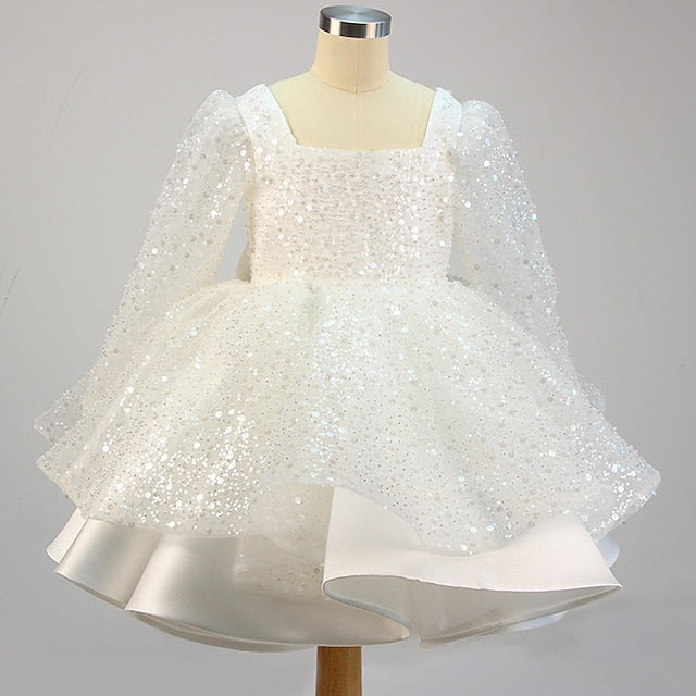 Sequin Kids Long Party Flower Girls' Girl Dress FashionChic