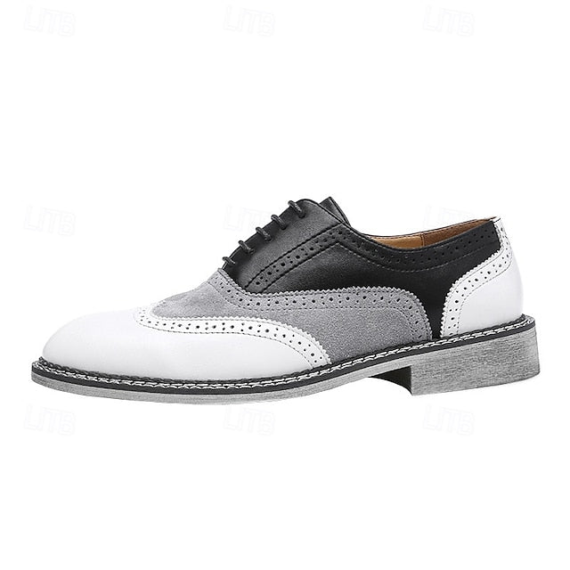 Spectator Gatsby-Inspired Wingtip Shoes Men's Oxford in FashionChic