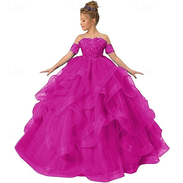 Girls' Princess Kid's Dress Girl Flower FashionChic
