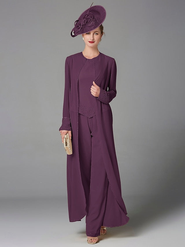 Beach Mother of Pantsuit 3 Bride Formal the Piece Wedding FashionChic