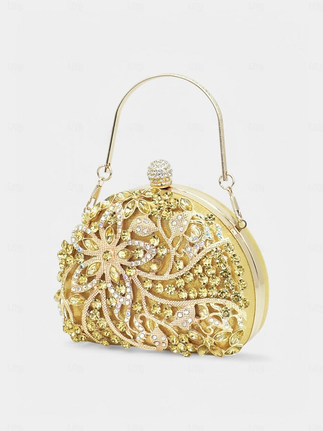 – Matching Gold Slingback with Embellished Heels Handbag FashionChic