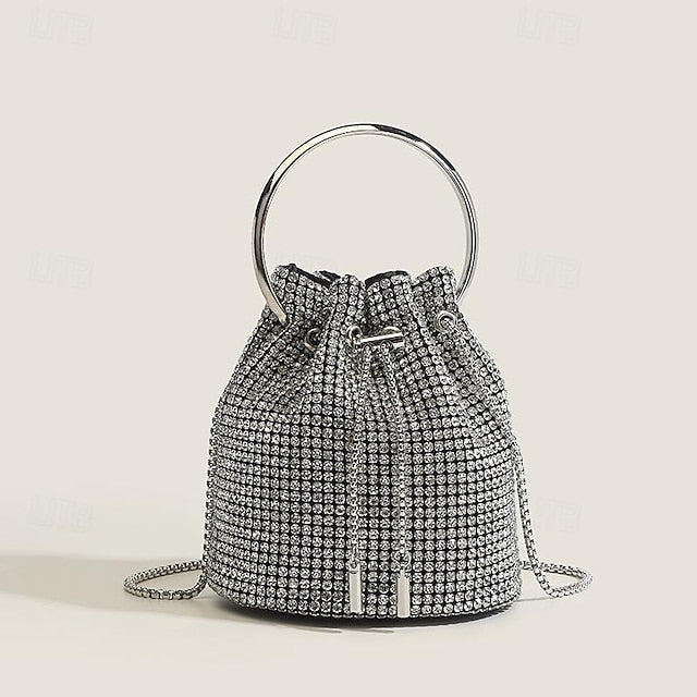Women's PU Bag Chain Clutch Evening Wedding Leather Party FashionChic