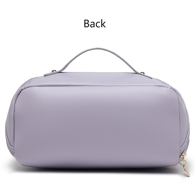 Women's Cosmetic Makeup Handbag Leather PU Bag Travel FashionChic