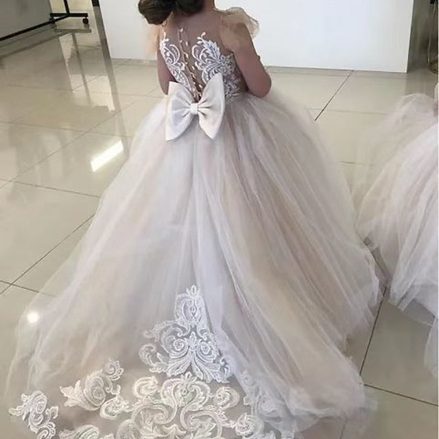 Dress Party Girl Flower First Communion Girls' FashionChic