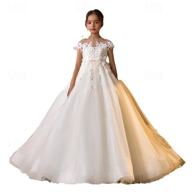 Flower Girl Dress First Girls' Kids Party Communion FashionChic