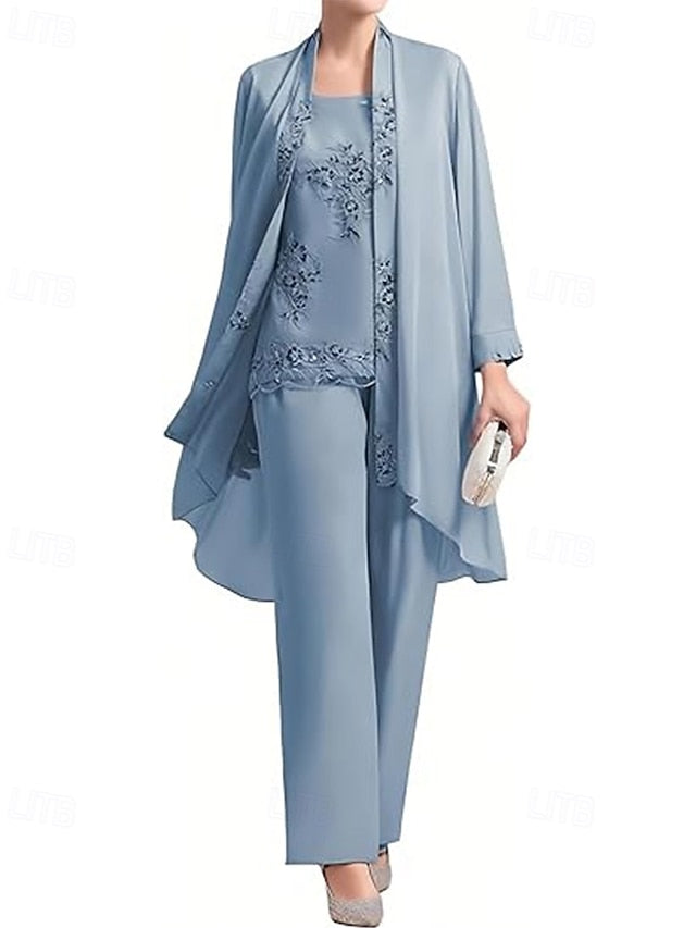 the of Elegant Mother 3 Dress Bride Pantsuit Piece FashionChic
