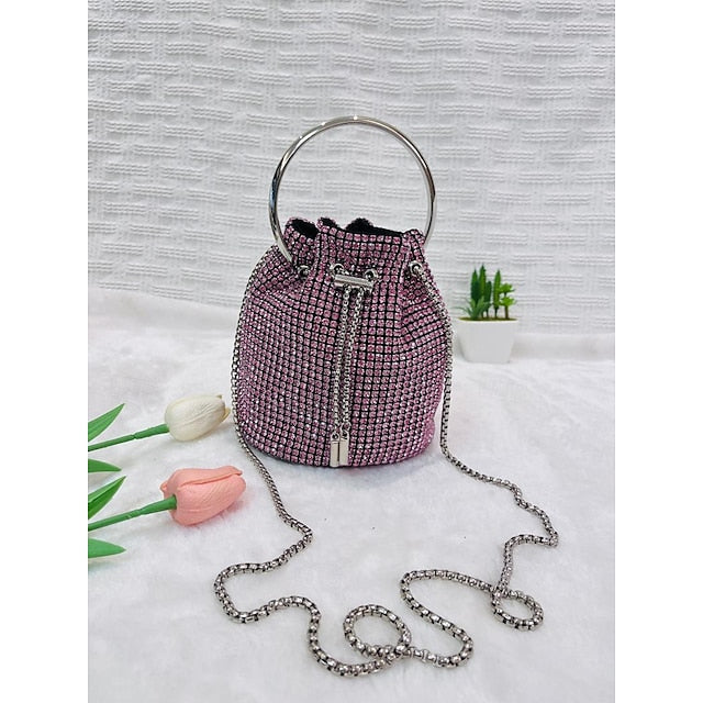Women's PU Bag Chain Clutch Evening Wedding Leather Party FashionChic