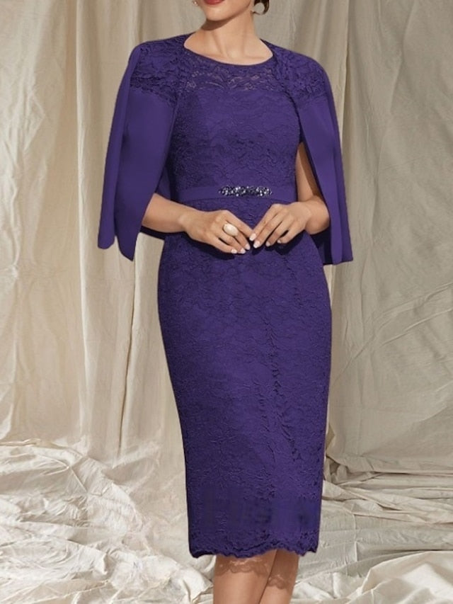 Sheath Column the Mother / Piece Bride of Dress Wedding Two FashionChic