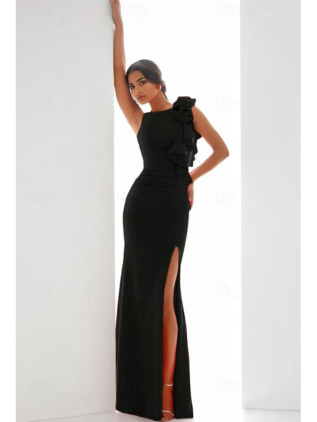 Evening Column Wedding Guest Elegant Gown / Dress Sheath Formal FashionChic