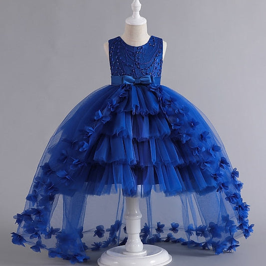 Toddler Solid Dress Color Party Girls' Sleeveless FashionChic