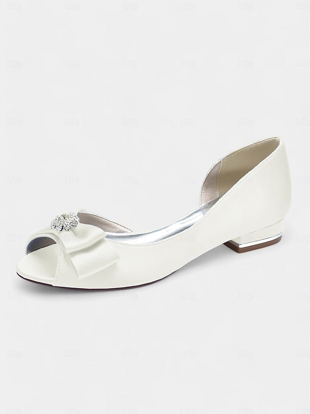 in satin sparkling flats luxurious crafted Elegant a with FashionChic