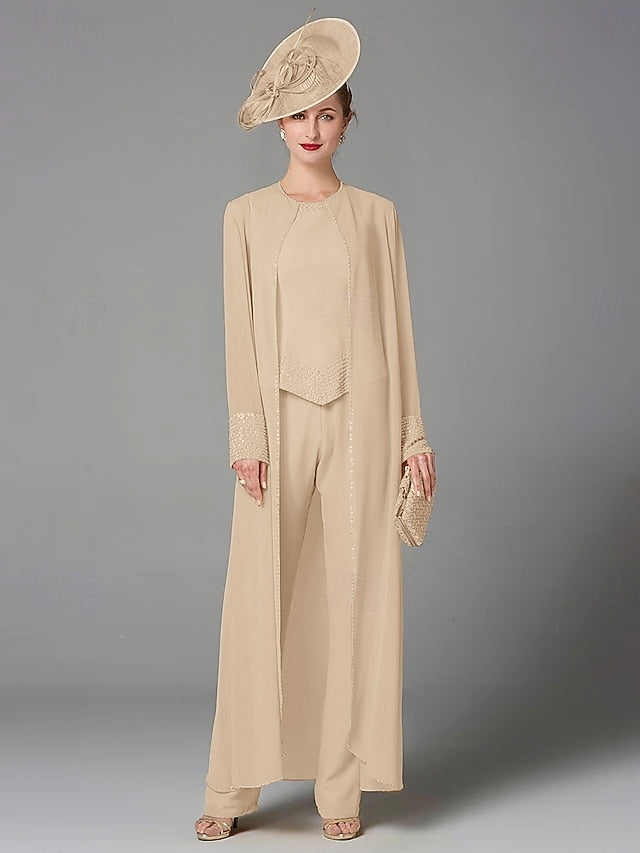 Beach Mother of Pantsuit 3 Bride Formal the Piece Wedding FashionChic
