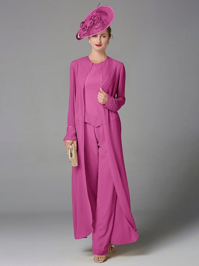 Beach Mother of Pantsuit 3 Bride Formal the Piece Wedding FashionChic
