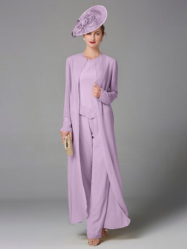 Beach Mother of Pantsuit 3 Bride Formal the Piece Wedding FashionChic