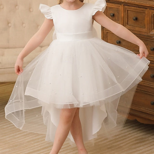Kids Solid Color Flower Girl Girls' Party Dress FashionChic