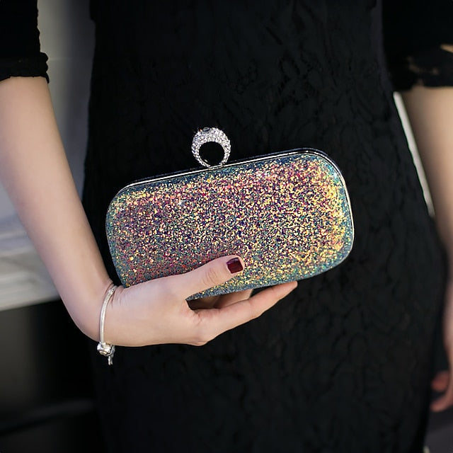 Wristlet Leather PU Bags Clutch Women's Evening Bag FashionChic