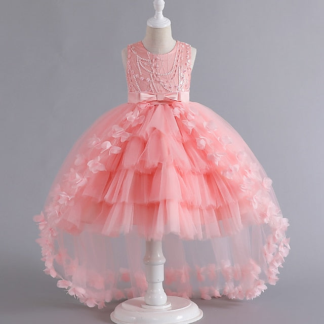 Toddler Solid Dress Color Party Girls' Sleeveless FashionChic