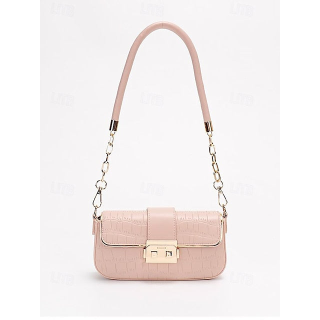 Women's Bag Baguette Shoulder Envelope Leather PU FashionChic