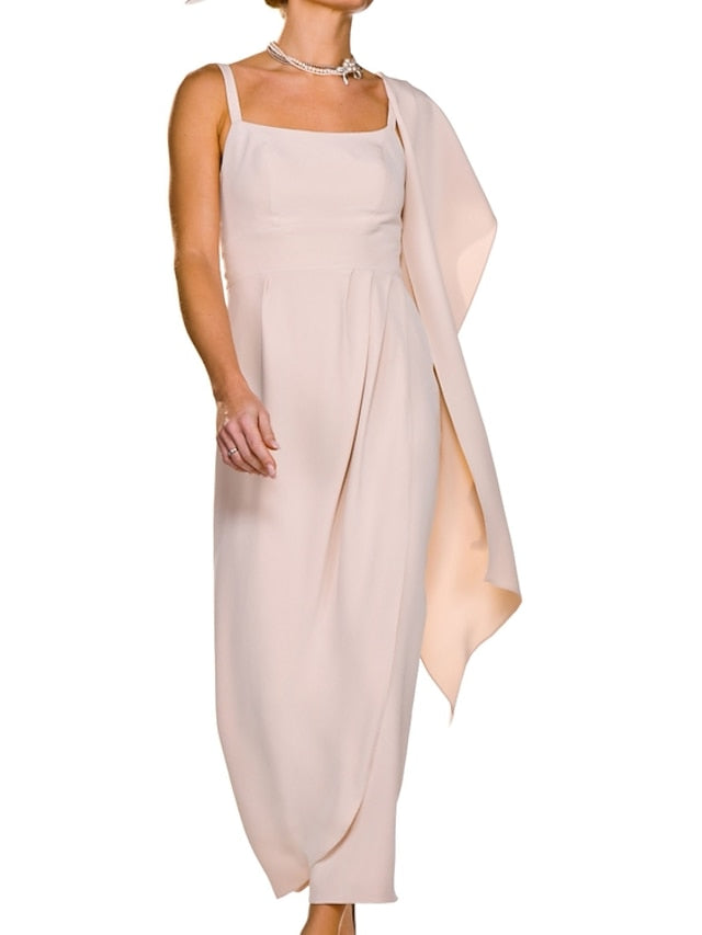 Wedding Mother Bride Dress Sheath the of Guest Piece Elegant Two FashionChic