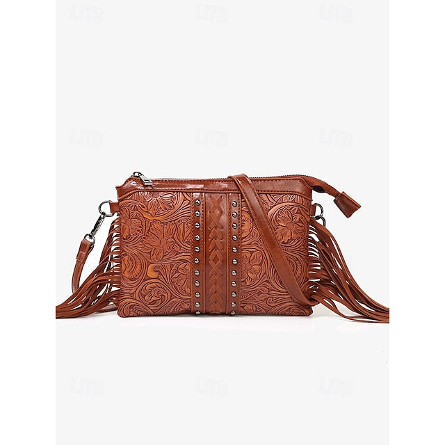 PU Crossbody Leather Bag Shoulder Wristlet Women's Bags FashionChic