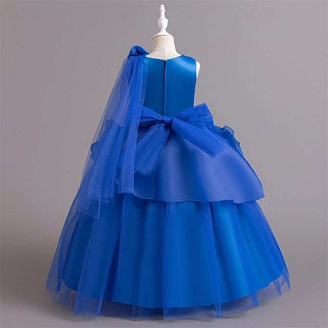 Girls' Party Dress Solid Kids Cosplay Color FashionChic