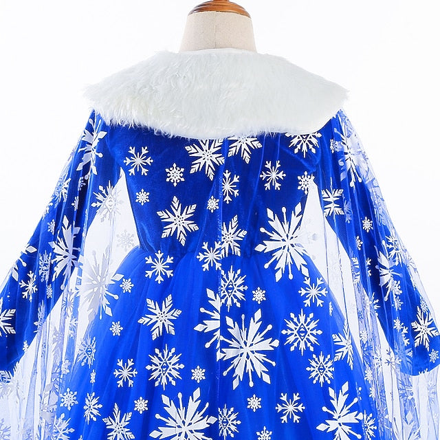 Frozen Girl Theme Flower Fairytale Dress Party Princess Elsa FashionChic