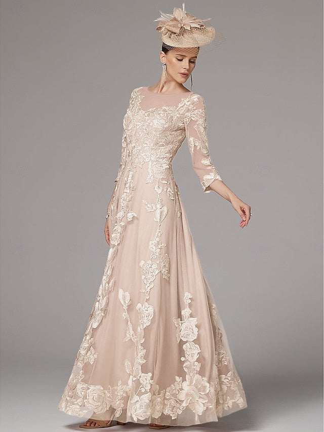 Elegant Bride of Wedding the Beach Dress A-Line Mother FashionChic