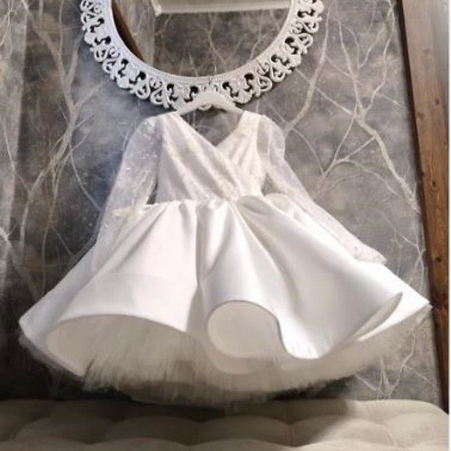 Girls' First Communion Girl Kids Dress Flower Party FashionChic