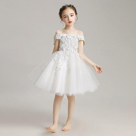 Sequin Toddler Flower 3/4 Dress Girl Girls' Party FashionChic