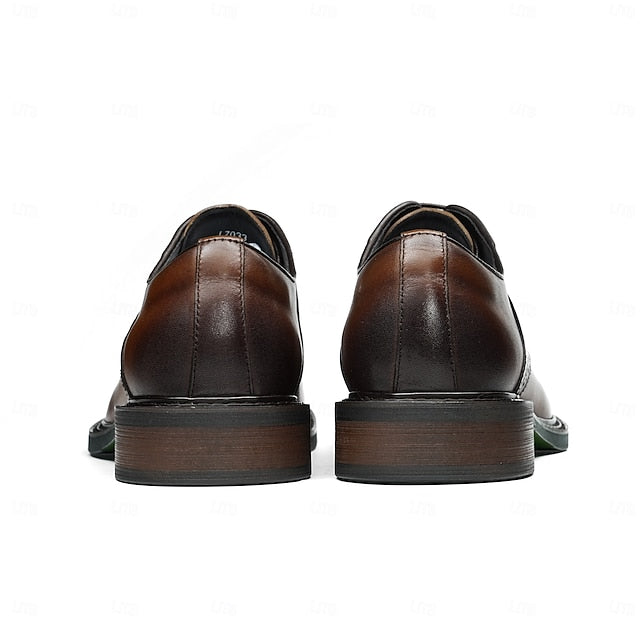 Shoes- Layer First Dress Genuine Oxford Men's Leather FashionChic