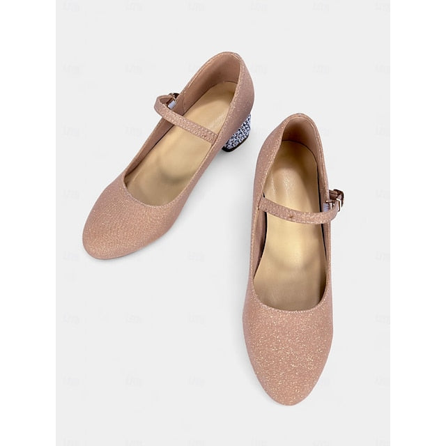 Women's and Glitter with Girls' Mary Dance Jane Shoes FashionChic