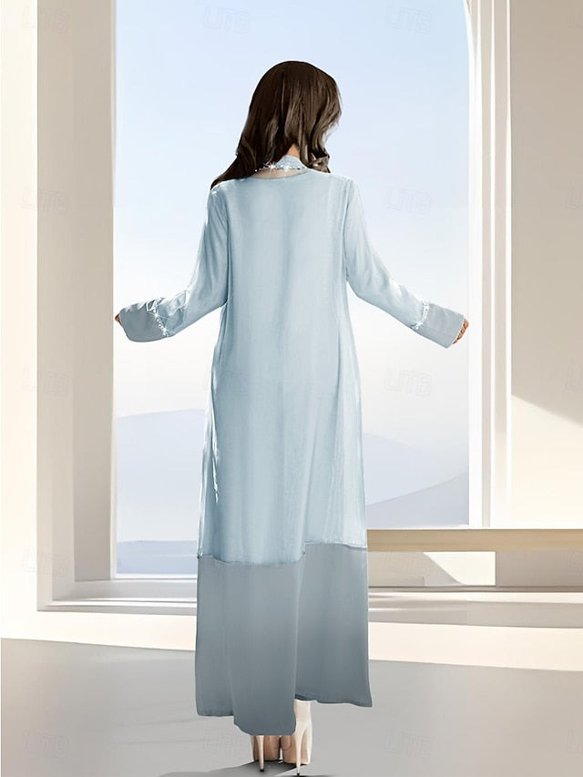 of Formal Simple Piece the Elegant Bride Mother Dress Two A-Line FashionChic