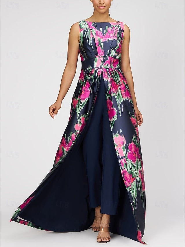 A-Line Elegant Mother of Bride Dress Evening Gown the Jumpsuits FashionChic