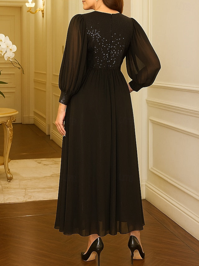 of the Mother Bride Dress Plus Sparkle Black A-Line Size FashionChic